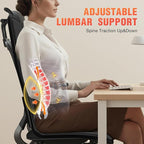Heated Seat Cushion for Office Chair - Heating Pad for Back, Lumbar, Hip, Thigh with Vibration Massager& Lumbar Support