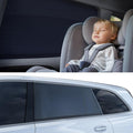 Car Window Shades for Baby[Ice Crystal Cooling Layer](2 Pack) UV-Blocker Cling Sun Shade 99% UV Protection Fit SUV/Sedan/Minivan | Roll Windows Down, Privacy Safe Medium