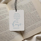 Christian Scripture Car Air Freshener 4Pcs, Inspirational Bible Quotes Hanging Scents, Gray BLUE Bible Quote Gift Air Freshener Hanging in Car Wardrobe Drawer or Book.