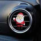 Set of 5 Christmas Car Air Freshener Vent Clips, Cute Santa Elk Snowman Xmas Tree Air Conditioning Outlet Clip Charms, Fun Car Interior Decoration Accessories
