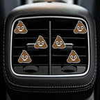 Funny Poop Air Vent Clips - 6 Pcs Face Car Air Fresheners Vents Clips Car Diffuser Cute Accessories for Women