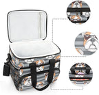 Cooler Bag Insulated Picnic Bag Large Lunch Box Reusable Tote Bag Soft Sided Portable Beach Cooler Grocery Camping