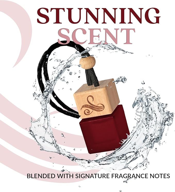 Car Freshener Scent For Women Inspired | B.accarat Car Air Freshener With Floral Amber Jasmine Saffron Clean Musk | Long-Lasting Perfume Style Automotive Fragrance Oil Diffuser | Carat Rouge by Perfa