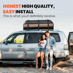 Asinking Car Rooftop Cargo Carrier Bag, 21 Cubic Feet Waterproof Roof Cargo Bag for SUV Minivan, Fit Vehicles with/Without Roof Rack, Sidebars & Crossbars - Max Size 52" L 40" Wx 18" H