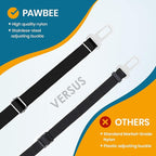 PAWBEE 2-Pack Dog Seat Belts for Cars - Adjustable Nylon Car Harness with Stainless Hooks, Safety Seatbelt Harnesses for Dogs, Durable Dog Car Seat Belt Clip, Essential Travel Accessories for Pets