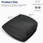 West Llama Front Car Seat Cover Protector, Comfortable Velvet Bottom Seat Cover Fits 95% of Vehicles,Cars,SUVs,Sedans,21.26 × 20.86 Inch(1PC-Black)