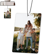 Custom Air Fresheners with Pictures - Personalized Double Sided Photo Text Air Fresheners for Car Wardrobe Bathroom Decor Hangings