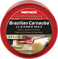Mothers California Gold Brazilian Carnauba Cleaner Wax, 12 oz. Paste – Cleans & Waxes in One Step, Removes Oxidation & Swirls, Premium Carnauba Shine & Protection for All Paint Finishes (05500)