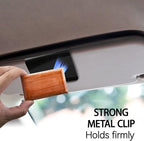 Car Air Freshener Visor Clip Compatible with Drift Car Air Freshener, Auto Accessories, Vehicle Sun Visor Metal Clip, Black, Freshener not include (2 Pack)