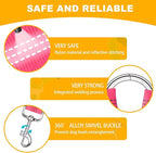 2-Pack Dog Car Seat Belt, 3-in-1 Headrest-Mounted Dog Seatbelt for Car, Adjustable Nylon Pet Safety Leash with Elastic Buffer & Reflective Stitching, Durable Car Harness for Dogs Fits Most Vehicles