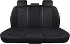 Premium Nappa Leatherette Car Seat Cover Set Custom Fit for Honda CR-V CRV 2000-2023 2024 2025 2026 Water-Proof Breathable Faux Leather Seat Cushion Protectors (Full Set 5 Seats,Pink Line)