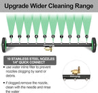 Undercarriage Pressure Washer Attachment, Upgrade 35 Inch Power Washer Water Broom with 10 Nozzles, Dual-Function Underbody Car Wash Surface Cleaner with 3 Pieces Extension Wand- 4000PSI