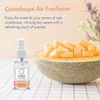 G's Breeze Cantaloupe Air Freshener - Sweet, Refreshing & Juicy Scent of Ripe Cantaloupe - Uplifting Aroma, Fruity Spray for Home, Office or Car - Energizing & Long-Lasting Fragrance - Pet Friendly