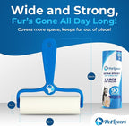 PetLovers 6.3" Large Lint Roller for Pet Hair Extra Sticky 270 Sheets, Ideal for Pet Hair Removal from Furniture & Clothes, Dog and Cat Lint Remover 3 Pack