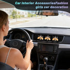 5PCS Bumblebee Car Decor,shiny Air Freshener Vent ClipsCar Accessories Decoration for Refillable Outlet Diffuser, Universal for Most Cars(bee)