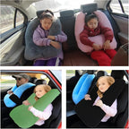 Travel Pillow Car Pillow Kid Car Sleeping The Sleeping Aid for Adults and Kids on Road Trips Sponge Kids Travel Pillow Provides Body and Head Support Pink
