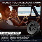 Car Fragrance Holder Compatible with Bath & Body Works Refills (Not Included), Air Freshener Vent Clip or Visor Clip, Refillable Scent Holder, Easy to Open Car Diffuser Accessory