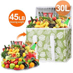 Bodaon 4-Pack Cooler Insulated Food Delivery Bag, X-Large Bags for Grocery/Catering/Shopping, Rideshare Delivery Bag, Thermal Hot Pizza, Large Cold and Frozen, XL Tote, Leaf