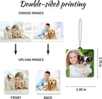 5pcs Custom Air Fresheners with Picture - Personalized Double Sided Photo Text Air Freshener for Car Wardrobe Bathroom Hanging Ornaments