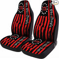 GENANY We The People Car Seat Covers Set of 2, American Breathable Front Seat Covers for Truck Sedan SUV, American Flag Car Accessories, for Women Men