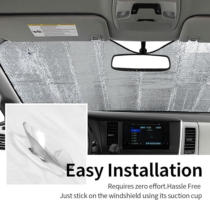 Tropical Flowers Car Windshield Sunshade Front Window Sun Visor Protector Foldable Shield Cover for Truck SUV