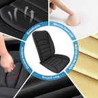 Sanwom Car Seat Cushion Chair Cushions Set with Back Support,1.2in Memory Foam Pressure Relief Non-Slip Design Truck Seat Cushion for Driving, Ergonomic Chair Seat Pad for Office Gaming Wheelchair