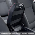 JDMCAR Center Console Armrest Cover for 2025 Toyota RAV4 Accessories 2024 2023 2022 2021 2020 2019 Leather Middle Console Lid Cover Pad Protector Elbow Arm Rest Covering Car-(Red)
