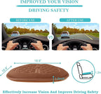 Big Ant Car Seat Cushion, Comfort Memory Foam Driver Seat Cushion Improve Driving View, Sciatica and Lower Back Pain Relief, Thick Seat Cushions for Car Home Office Chair, Wheelchair - Brown