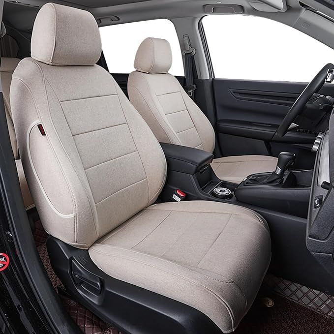Coverdram Custom Seat Covers Compatible with Select Toyota RAV4 Hybrid 2016 2017 2018 Models (Beige,Full Set)