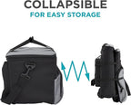 Ivation Portable Electric Cooler Bag | 15L Soft Sided Thermoelectric Travel Cooler with Shoulder Strap, Storage Pocket & DC 12V Plug in for Car, Truck & RV Camping