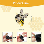 Bee Car Decor,2pcs Cute Bumblebee Car Air Freshener Vent Clips,Bling Yellow Bee Alloy Vent Clips Dashboard Accessories with Rhinestones,Refillable Diffusers