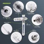 Foam Cannon Pro for Pressure Washer, Thick Snow Foam Sprayer with 5 Nozzle Tips, 1/4" Quick Connect for Thick Sudsy Wash (White)