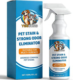 Pet Stain & Strong Odor Eliminator, Dog & Cat Pee Urine Destroyer for Carpet, Upholstery - Cleaner Spray for Pet Stain Remover, Urine, Poop, Pee, Deodorizer, Air Freshener in Home & Car - 5oz