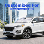 Windshield Sun Shade for Hyundai Tucson 2016-2021, Umbrella Car Shades with 360°Rotating Shaft, Foldable Front Window Sunshade for UV & Heat Protection