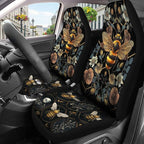 GENANY Honey Bee Car Seat Covers Set of 2, Breathable Front Seat Covers for Truck Sedan SUV, Bumblebee Car Accessories, Bee Gift for Women Men