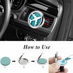 Plane Car Diffuser Vent Clip Essential Oil Aromatherapy Car Diffuser Vent Clips Air Freshener Car Accessories for Women with 10 Refill Pads