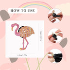 Bling Flamingo Car Air Freshener Vent Clip,Cute Pink Car Accessories,Rhinestone Auto Interior Dashboard Decoration for Women,Refillable Fragrance Diffuser