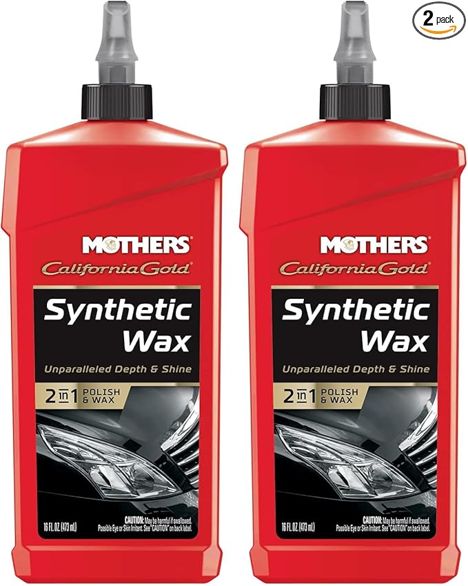 Mothers 05716 California Gold Synthetic Wax Liquid, 16 oz. (Pack of 2)