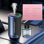 Mist Ultrasonic Humidifier Car Fragrance Diffuser Sure Here's A Product Title for Listing Air Freshener with Colorful Light Rechargeable Auto Gardenia