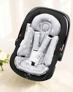 Infant Insert, Enlarged Head Support for Baby, Reversible Newborn Insert with 3 Strap Covers, 2-in-1 Baby Cushion for Stroller, Swing, Bouncer, Rocker - Brown Rainbow