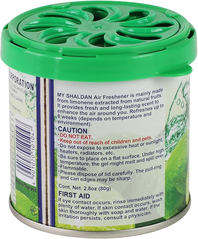 My Shaldan Japanese Room/Car Limonene Gel Natural Air Freshener Cans, Lemon Scent, 80g