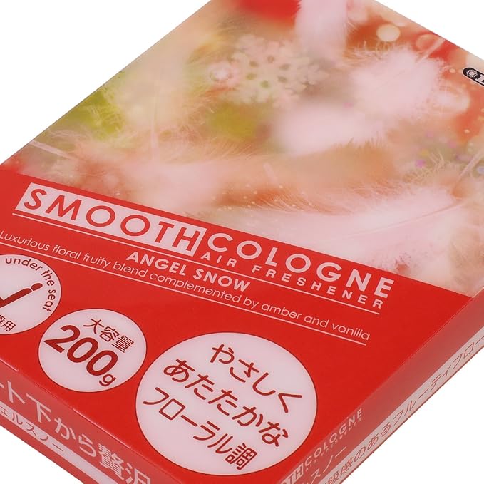 Auto Dynasty Smooth Cologne Gel Based Angel Snow Scent Japanese Under-The-Car Air Refresher/Odor Eliminator Brick (Red)