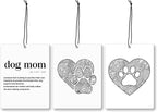 Mancheng-zi Dog Mom Gifts Car Air Freshener 3Pcs, Dog Lovers Owners Gifts for Women Air Freshener Hanging for Cars Closet Drawer or Books, Cute Pet Puppy Car Accessories Mirror Decor for Women