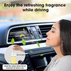 2 Packs Custom Car Air Freshener Diffuser Vent Clips with 12 Refill Sticks for Cars, Office, Kitchen, Bathroom, Pet Basic Refillable Kit Essential Oil Diffusers Car Accessories for Women Men