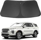 Windshield Sun Shade Compatible with 2020 2021 2022 2023 2024 2025 2026 Hyundai Palisade Accessories Front Sunshade Sun Visor Protector Block Rays Heat
