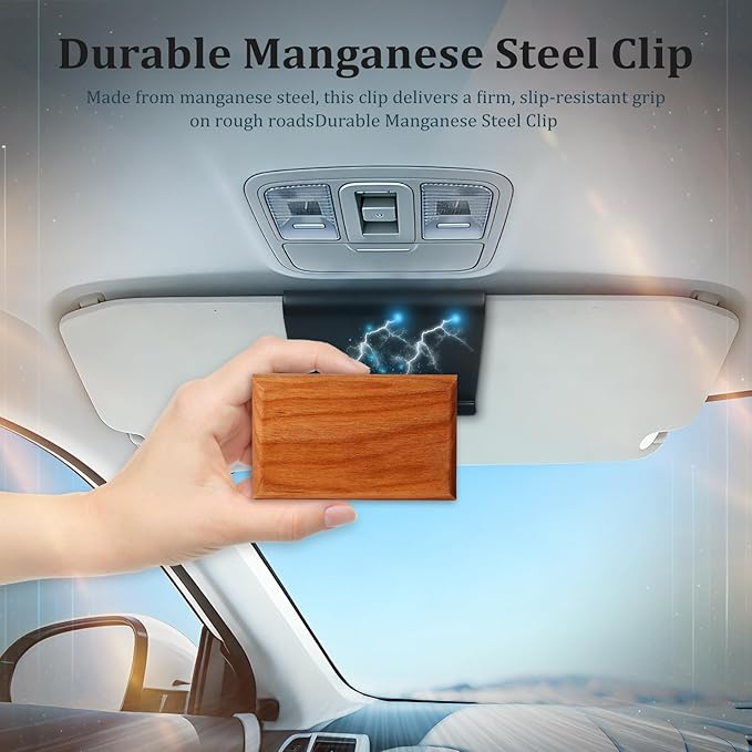 3 PCS Car Air Freshener Visor Clip Compatible with Drift Car Air Freshener, Vehicle Sun Visor Metal Clip for Car, Truck & SUV, Black (Freshener Not Included)