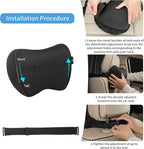Car Neck Pillow Adjustable Up and Down Style 2 Pack,Car Headrest Pillow for Neck Support Relieves Driving Fatigue, Soft Memory Form and Ergonomic Design Fits Most Heights and Car Seats (Black)