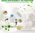 LT-117C Filters Replacement Compatible with KMM LT-117C Handheld Car Vacuum Cleaner - HEPA Vacuum Filter - 6 Pack