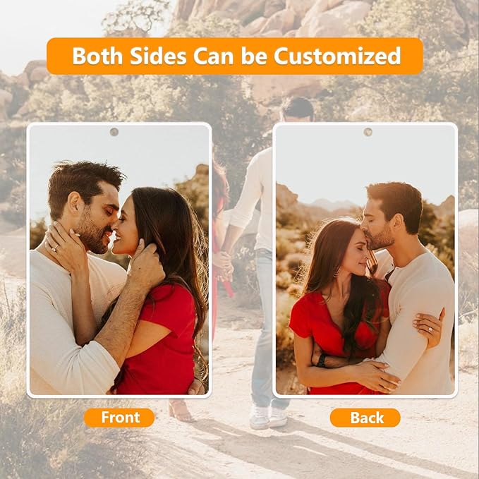 Custom Air Fresheners with Picture - Personalized Double Sided Photo Air Freshener for Car - Customized Face Air Freshener - Custom Birthday Gift, Photo Gift for Men Women