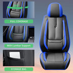 Fit Legacy Car Seat Covers for Subaru Legacy 2008-2023 2024 2025 2026 -Upgraded Premium Waterproof & Breathable Leather,Airbag Compatible,All-Weather Seat Cushion Protector,2 Front/Black-Grey